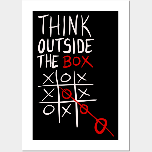 Think Outside The Box Wall Art by VintageArtwork